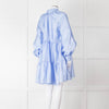 Stine Goya Cornflower Blue Tiered Mini Dress