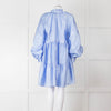 Stine Goya Cornflower Blue Tiered Mini Dress