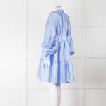 Stine Goya Cornflower Blue Tiered Mini Dress