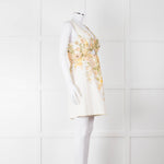 Zimmermann Amelie Cream Linen Floral Dress