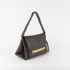 Victoria Beckham Chain Pouch With Gold Link Clutch Brown