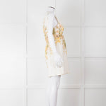 Zimmermann Amelie Cream Linen Floral Dress