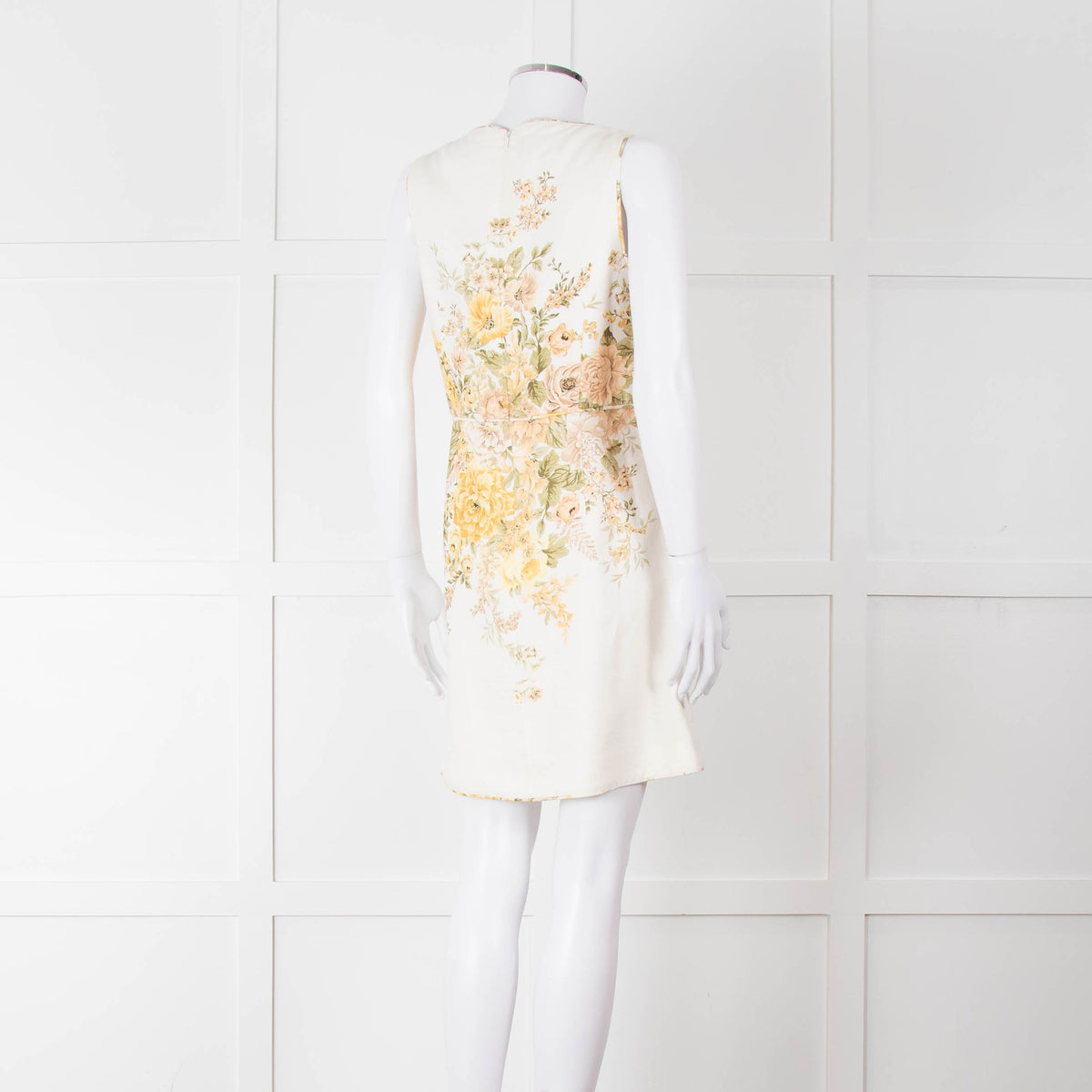 Zimmermann Amelie Cream Linen Floral Dress