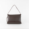 Victoria Beckham Chain Pouch With Gold Link Clutch Brown