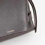 Victoria Beckham Chain Pouch With Gold Link Clutch Brown