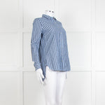 Custommade Blue Check Cotton Shirt