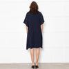 Max Mara Studio Navy Lace Trim Tunic Dress