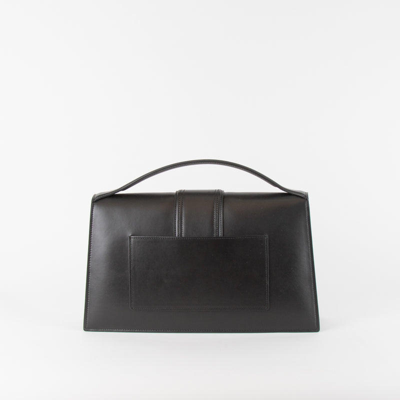 Jacquemus Le Bambinou Leather Top Handle W/ Removable Shoulder Strap Black