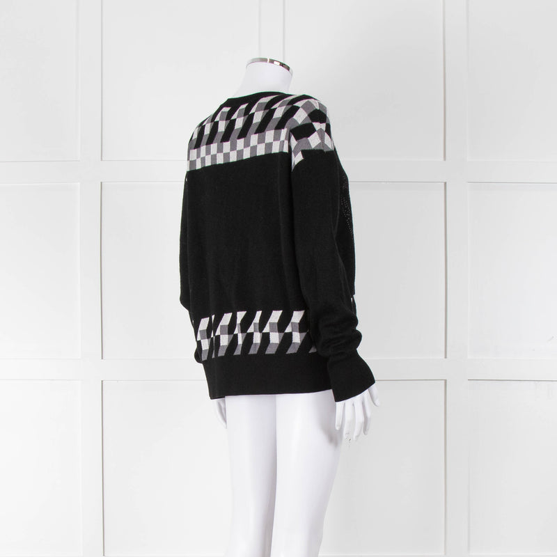 Coach Black Jacquard Sweater