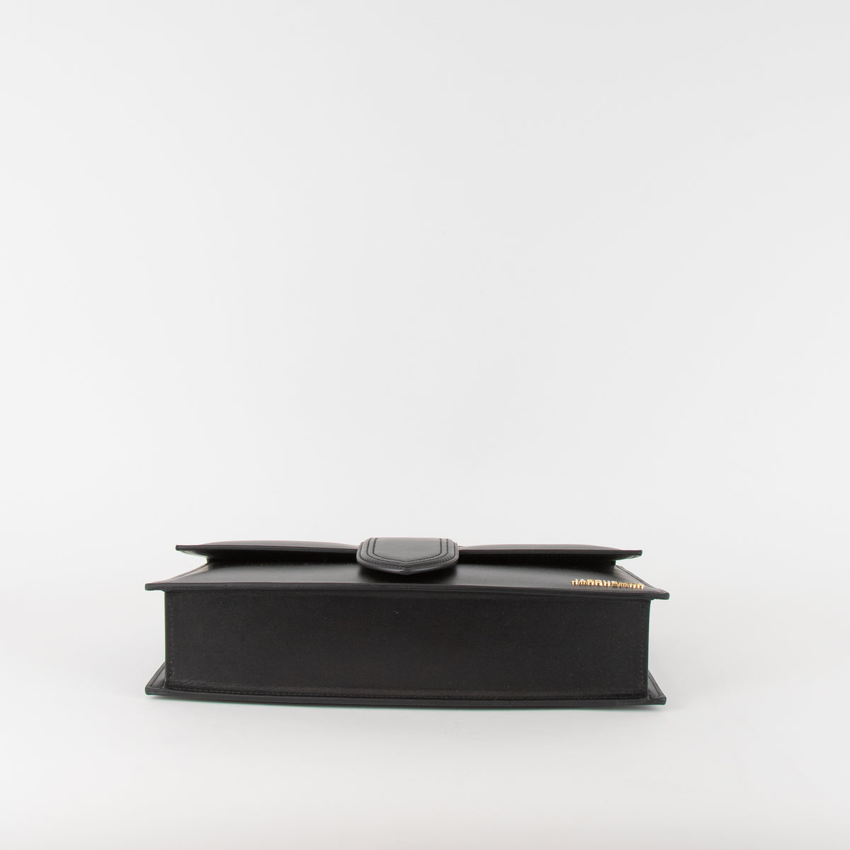 Jacquemus Le Bambinou Leather Top Handle W/ Removable Shoulder Strap Black