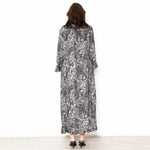 Dea Kudibal Khaki Green Black Ruffle Trim Sleeved Dress