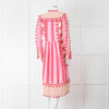 Dodo Bar Or Pink and Cream Tassle Midi Dress