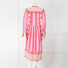 Dodo Bar Or Pink and Cream Tassle Midi Dress