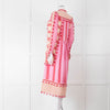 Dodo Bar Or Pink and Cream Tassle Midi Dress