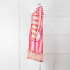 Dodo Bar Or Pink and Cream Tassle Midi Dress