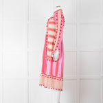 Dodo Bar Or Pink and Cream Tassle Midi Dress