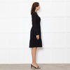 Gucci Black White Polka Dot Long Sleeve Dress