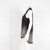 Rochas Black Sleeveless Embroidered Shirt