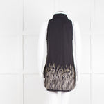 Rochas Black Sleeveless Embroidered Shirt