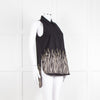 Rochas Black Sleeveless Embroidered Shirt