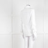 0039 Italy White Cotton Lace Trim Collar Shirt