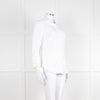 0039 Italy White Cotton Lace Trim Collar Shirt