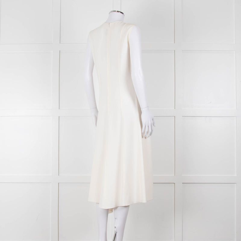 Joseph Cream Sleeveless Midi Dress
