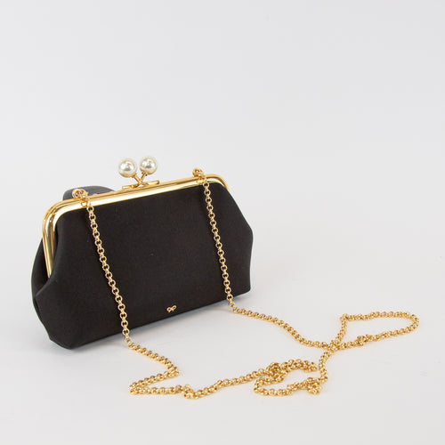 Anya Hindmarch Maude Pearl Clutch With Chain Strap