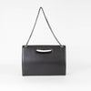 Chanel Black Quilted Lambskin Frame Clutch with Chain Strap
