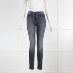 Mother Grey High Waisted Looker Jeans