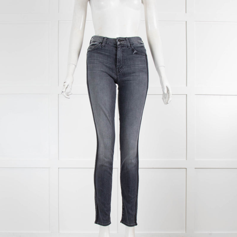 Mother Grey High Waisted Looker Jeans