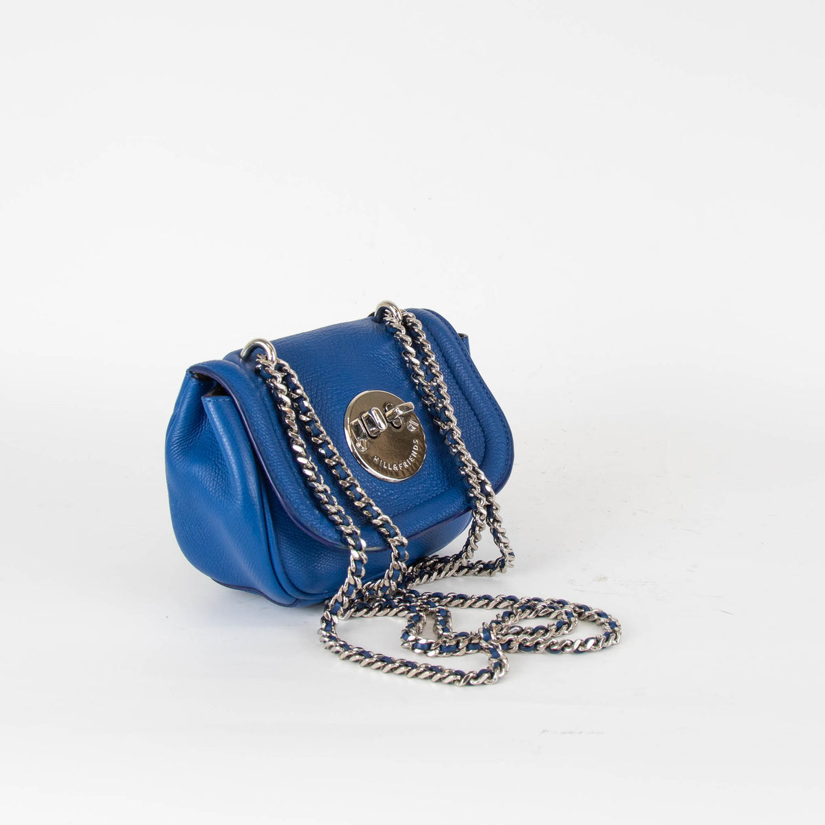 Hill And Friends Blue Silver Tweency Crossbody Bag