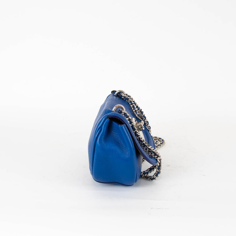 Hill And Friends Blue Silver Tweency Crossbody Bag