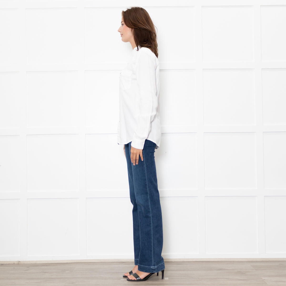 ba&sh White Textured Western Style Shirt