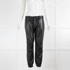 Nili Lotan Black Leather Joggers