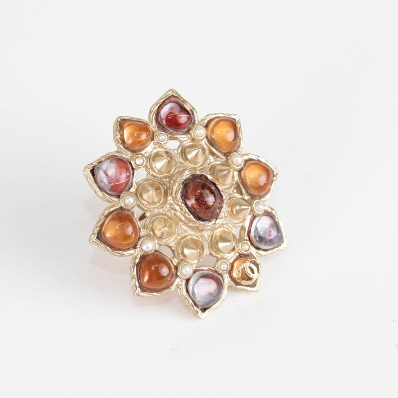 Chanel Glass Flower Ring