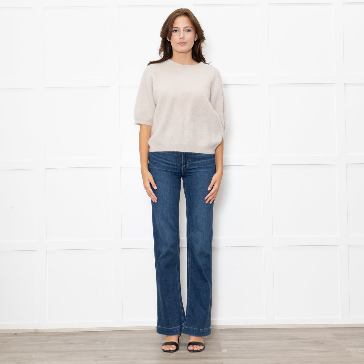Herzen's Angelegenheit Cream Mohair Short Sleeve Jumper