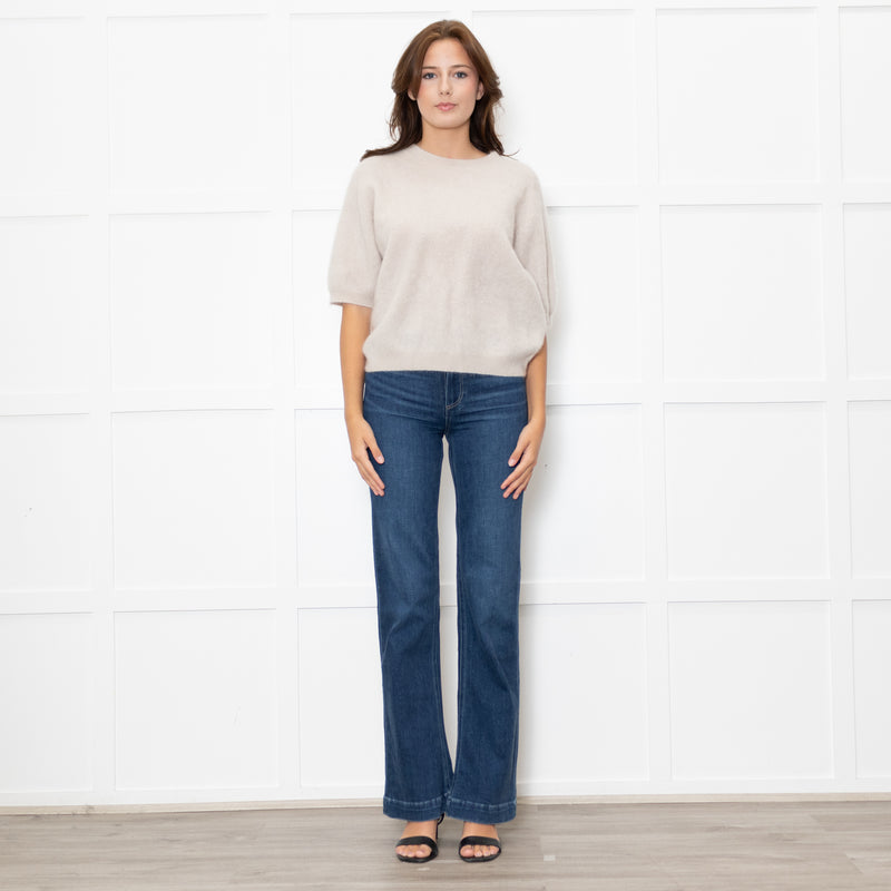 Herzen's Angelegenheit Cream Mohair Short Sleeve Jumper