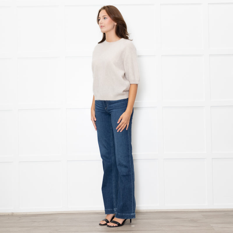 Herzen's Angelegenheit Cream Mohair Short Sleeve Jumper