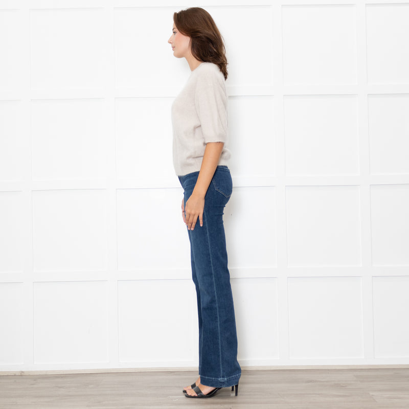 Herzen's Angelegenheit Cream Mohair Short Sleeve Jumper