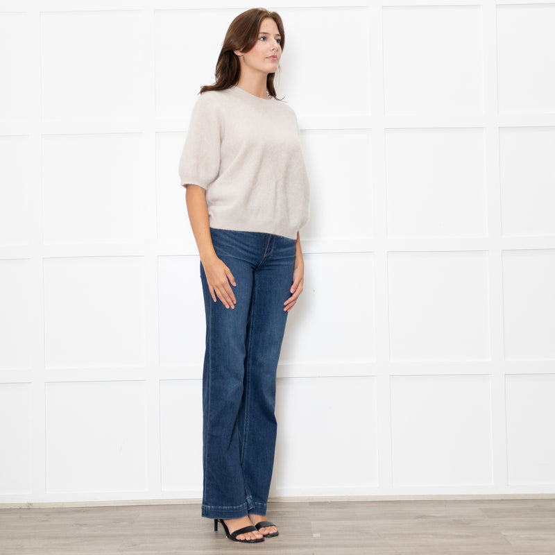 Herzen's Angelegenheit Cream Mohair Short Sleeve Jumper