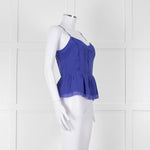 Juicy Couture Purple Silk Cut Out Back Camisole