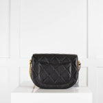 Chanel Black Quilted Lambskin Mini Moon Messenger Bag