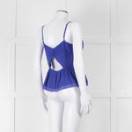 Juicy Couture Purple Silk Cut Out Back Camisole