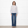 Rixo White Shirt With Black Polka Dot