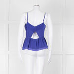 Juicy Couture Purple Silk Cut Out Back Camisole