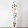 Olivia Von Halle Cream City Stamp Print Silk Pyjama Set