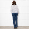 Rixo White Shirt With Black Polka Dot