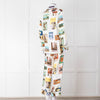 Olivia Von Halle Cream City Stamp Print Silk Pyjama Set
