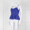 Juicy Couture Purple Silk Cut Out Back Camisole